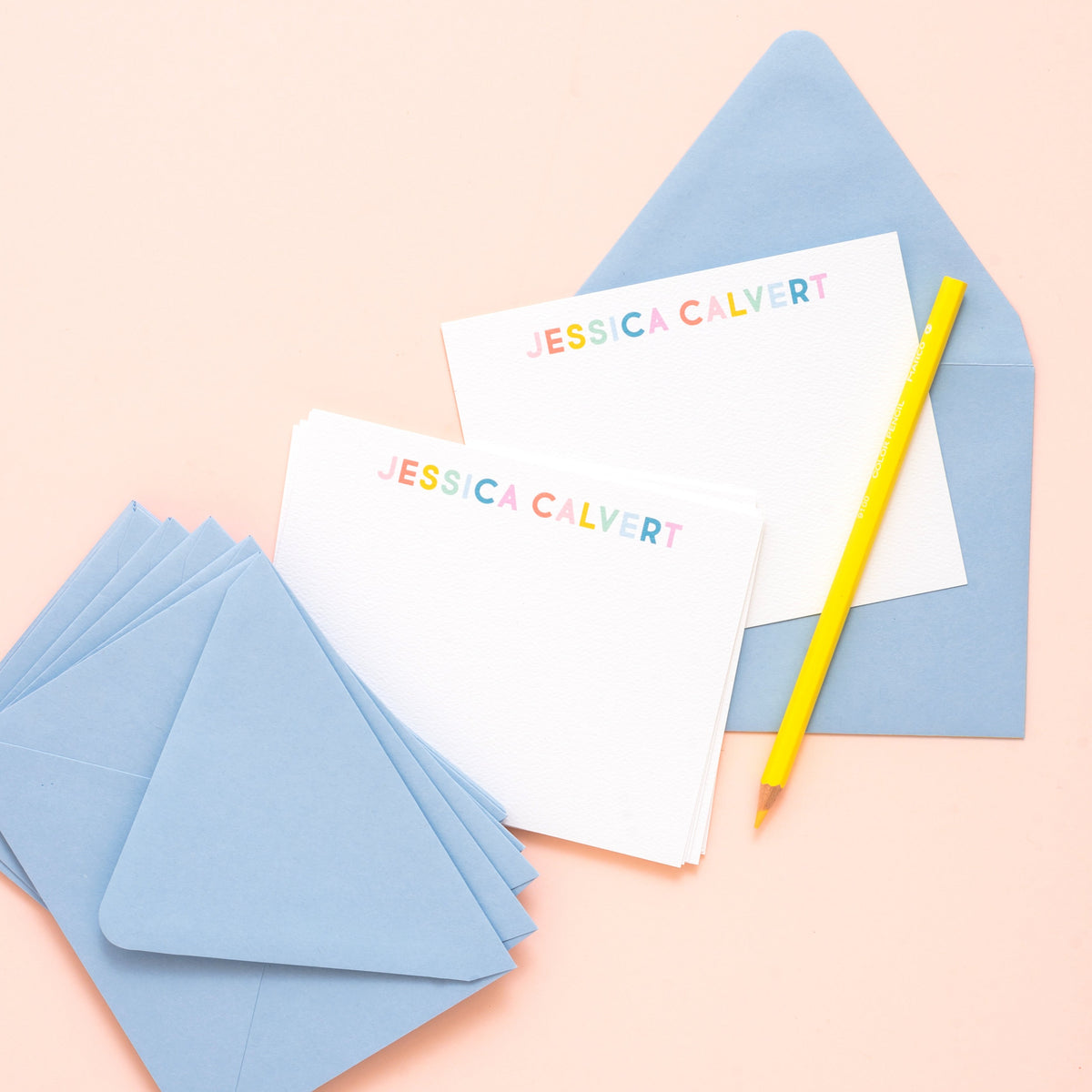 Spring Rainbow Personalized Stationery