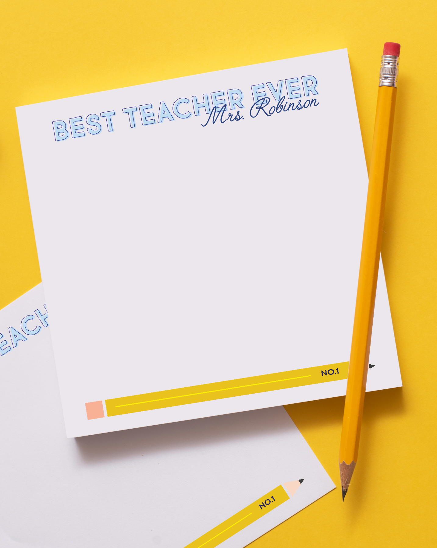 Best Teacher Ever Personalized Notepad