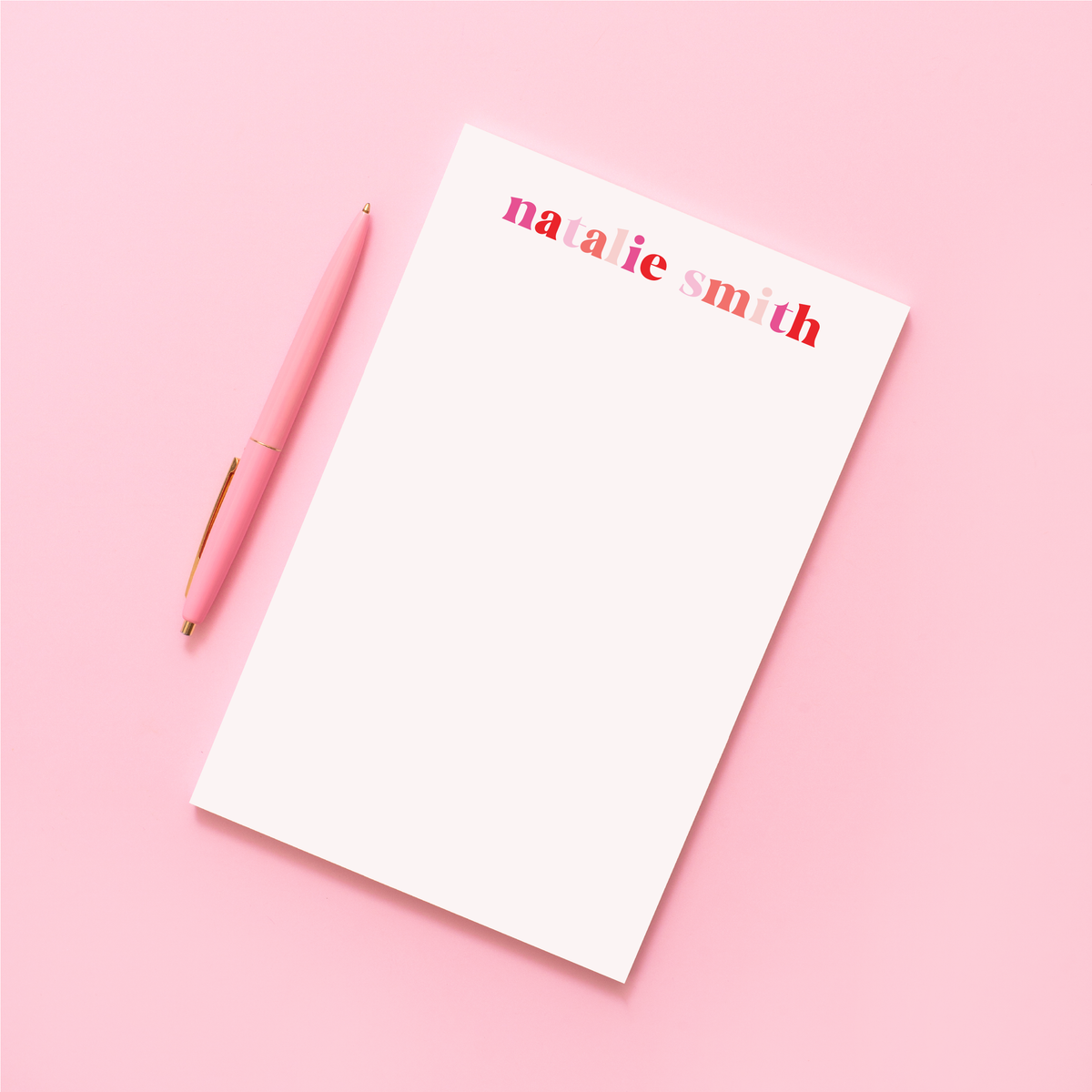 Personalized Valentine&#39;s Day Multicolored Notepad