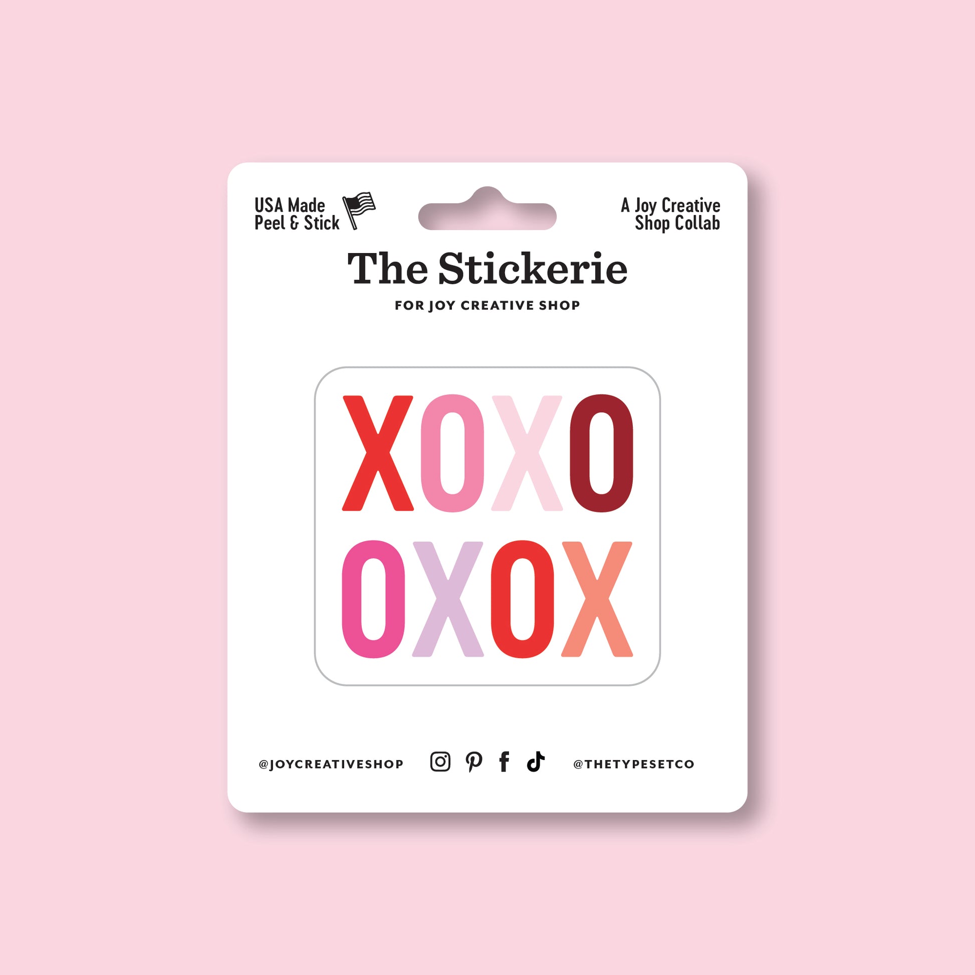 XOXO Vinyl Sticker