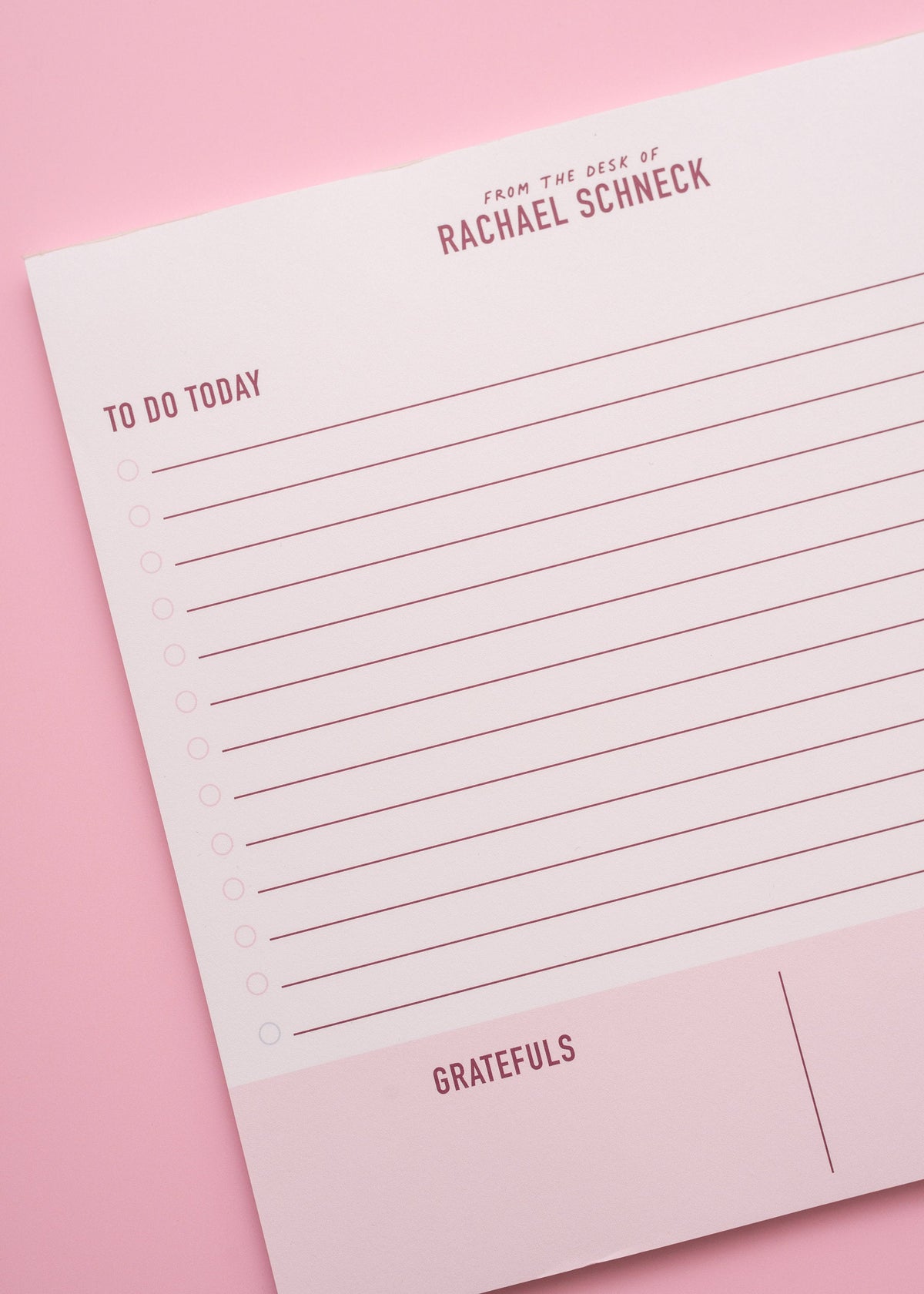 Refined Collection From the Desk of Large Square Notepad, personalized notepad, desk notepad, teacher gift 001NP-RC