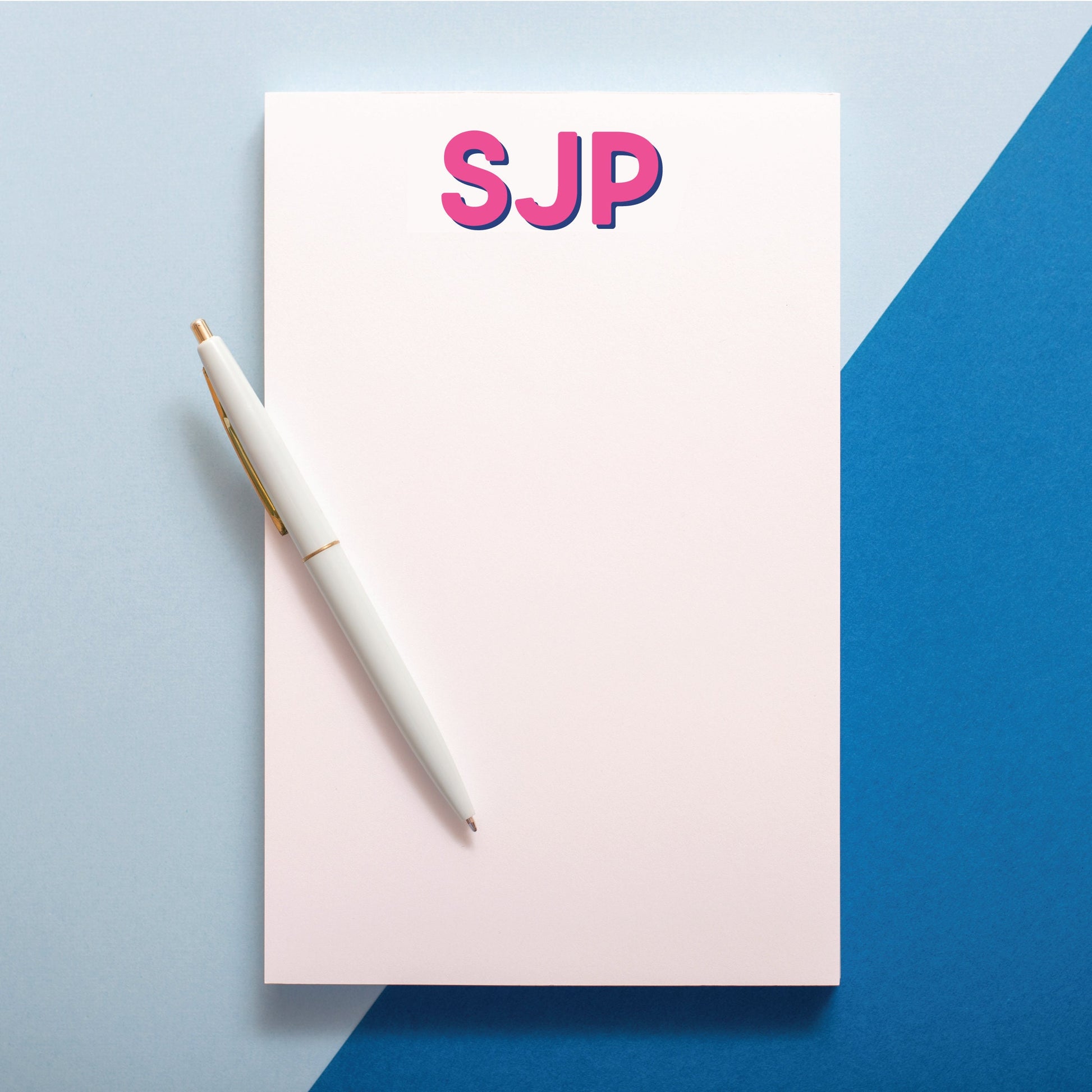 Modern Classics Monogram Notepad, Custom Notepad, Personalized Paper Goods, Kids Notepad, Teacher Notepad, Custom Gift