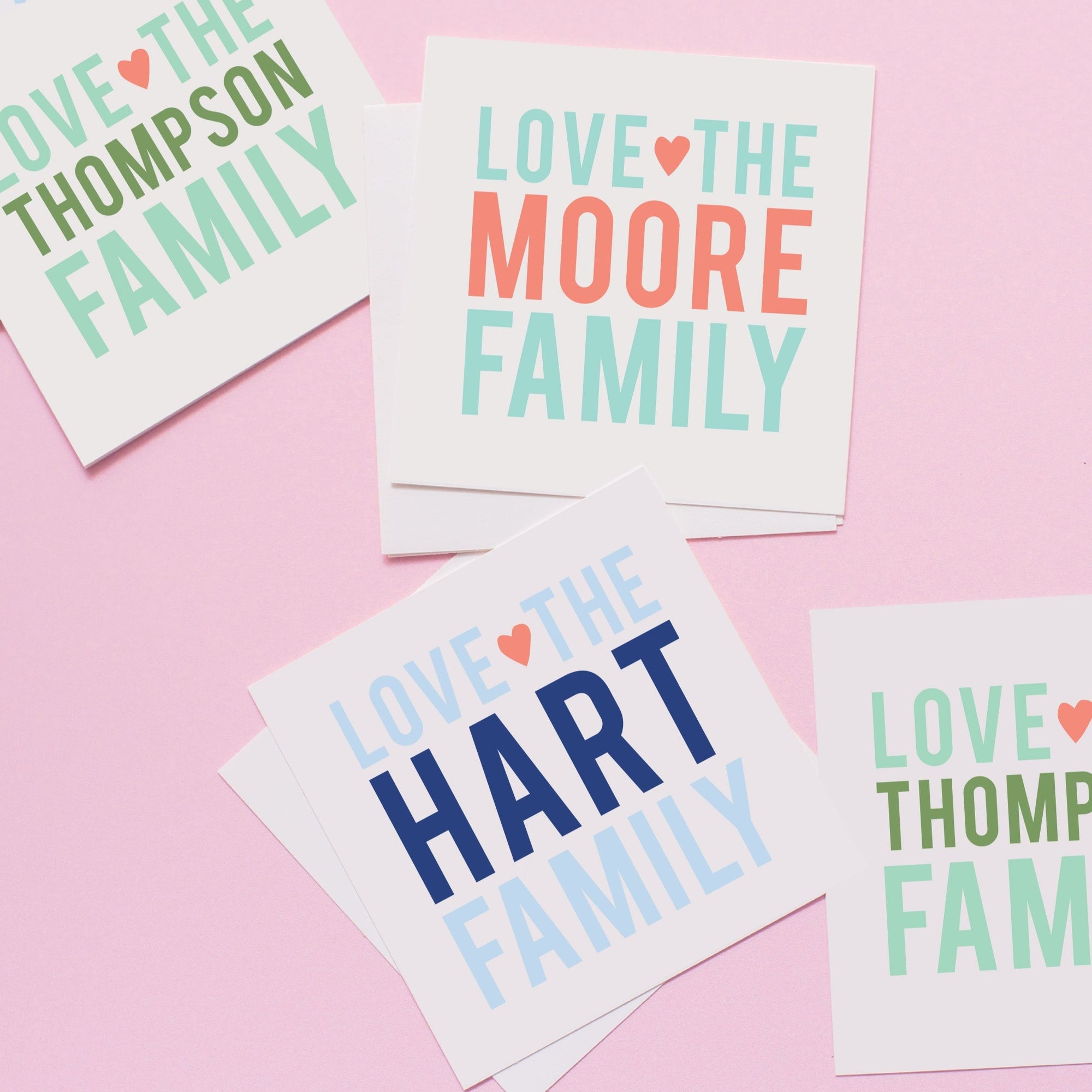Family Heart Gift Stickers, Family gift tags,Personalized Sticker,Custom Stickers,Name Stickers,Family Stationery,Family Stickers 008S