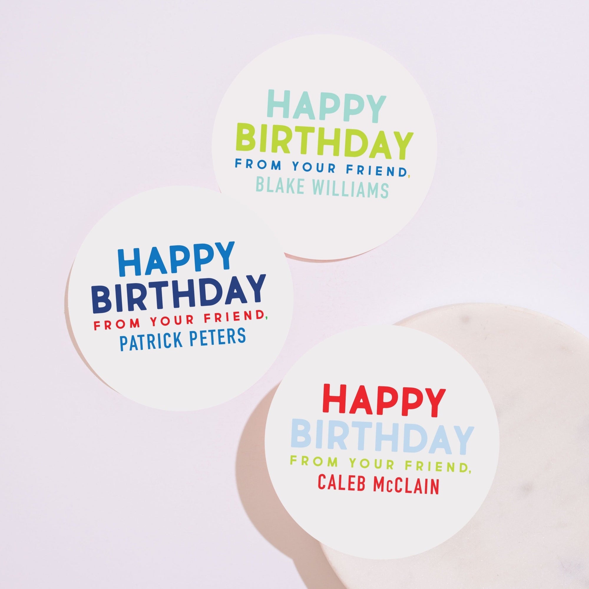 Personalized Birthday Gift Stickers, Personalized Stickers Labels, Custom Stickers, Round Stickers, Kid Birthday stickers 005S
