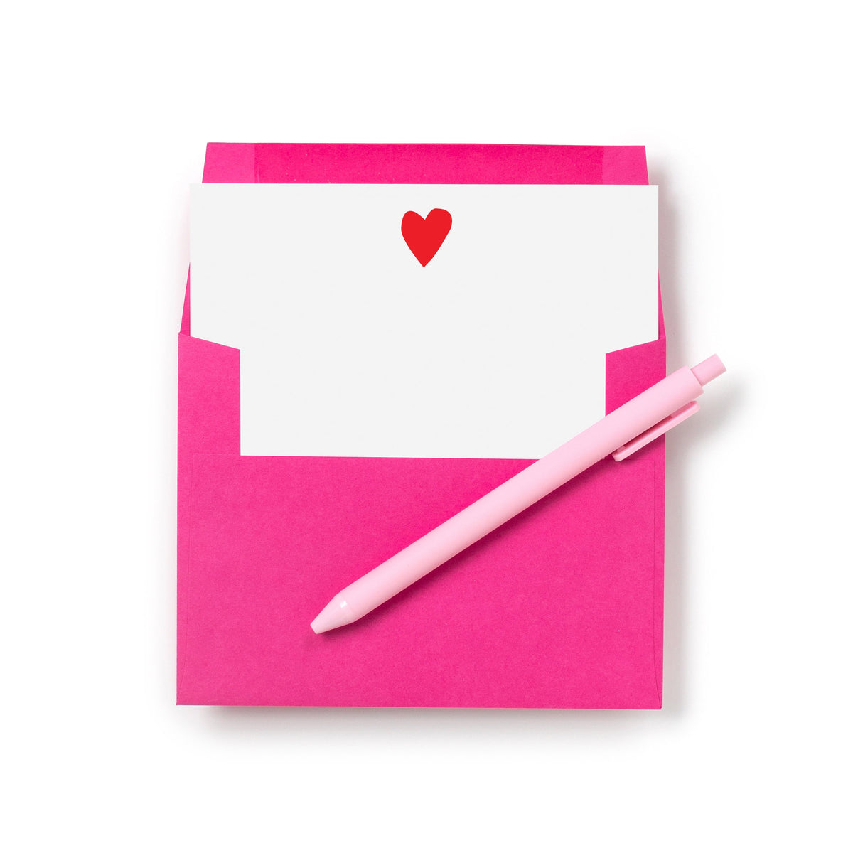 Single heart notecards, Valentine&#39;s Day Cards, Love Notes