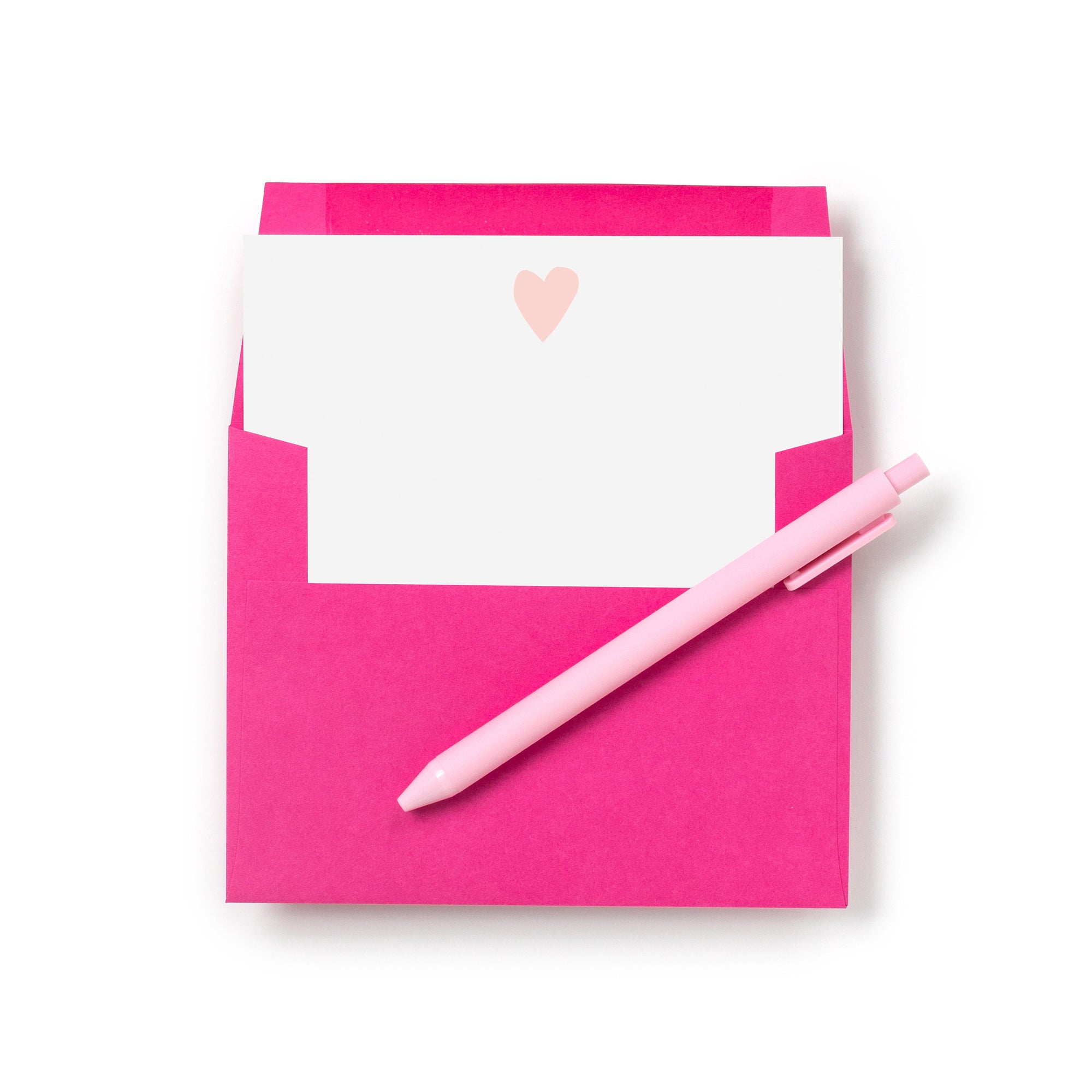 Single heart notecards, Valentine's Day Cards, Love Notes